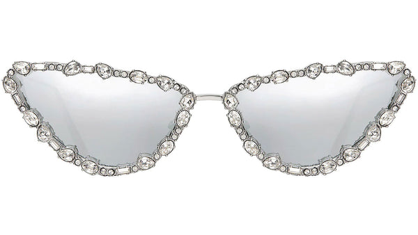 MissDior B1U Silver Cat eye Sunglasses