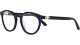 30MontaigneMiniO R4I Blue Round Eyeglasses