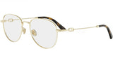 Petit CDO R2U Gold Round Eyeglasses