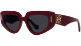 Anagram Bordeaux Geometric Sunglasses