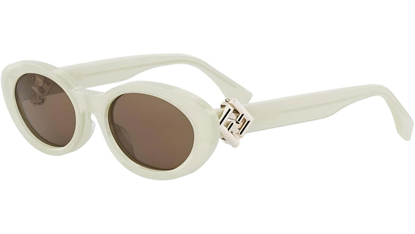 FF Diamonds Green Oval Sunglasses