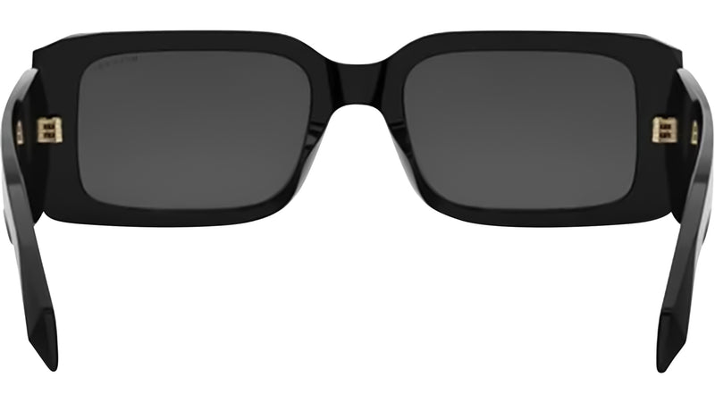 Serpenti Forever Black Rectangular Sunglasses