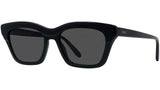 Slim Black Geometric Sunglasses