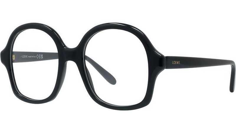 Slim Black Geometric Eyeglasses