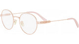 DiorCannageO R1U Rose Round Eyeglasses