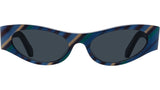 Signature Blue Geometric Sunglasses