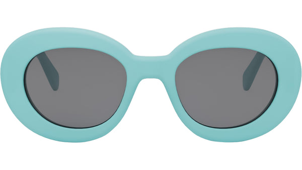 Triomphe Blue Round Sunglasses