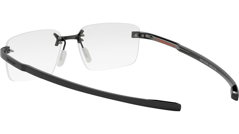 Flex Black Rectangular Eyeglasses