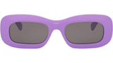 3 Dots Purple Rectangle Sunglasses