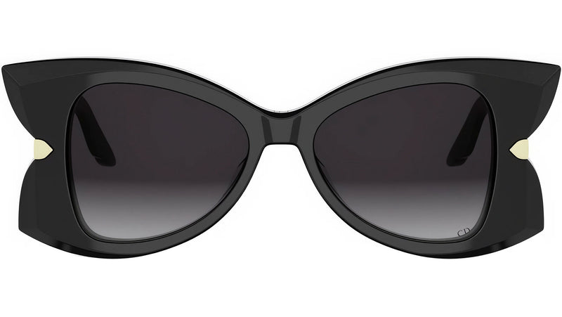 DiorButterfly S1I Black Butterfly Sunglasses