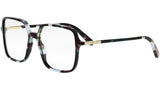 Mini CD O S2I Havana Blue Geometric Eyeglasses