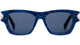 DiorBlackSuit 2U Marble Blue Rectangular Sunglasses