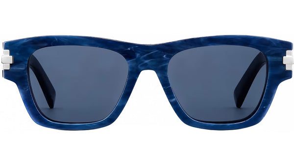 DiorBlackSuit 2U Marble Blue Rectangular Sunglasses
