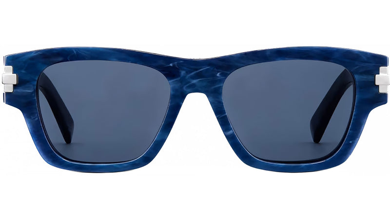 DiorBlackSuit 2U Marble Blue Rectangular Sunglasses