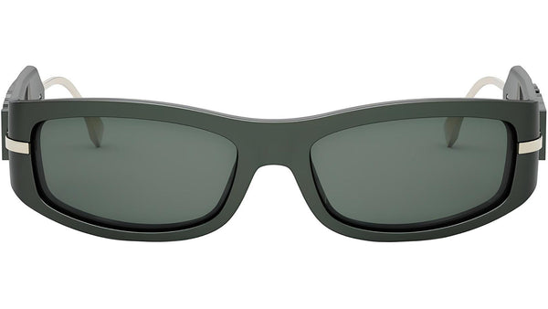 Fendigraphy Green Oval Sunglasses