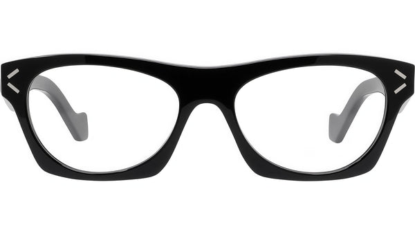 Thin Black Geometric Eyeglasses