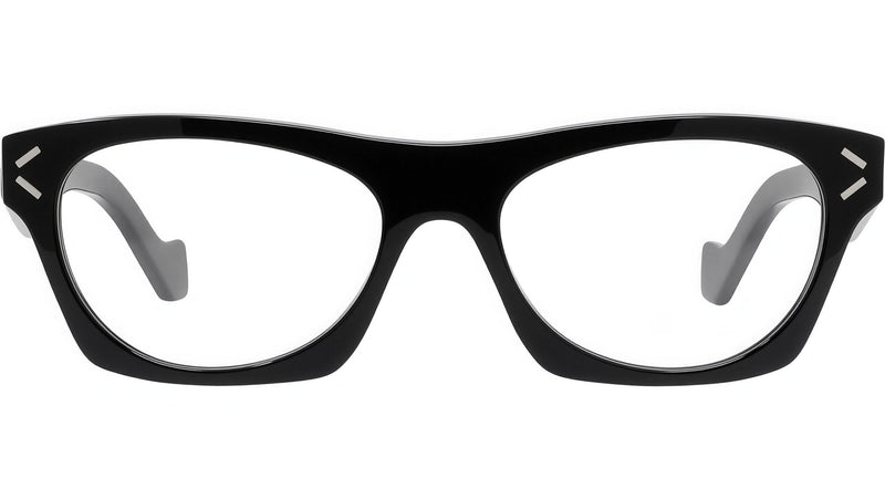 Thin Black Geometric Eyeglasses