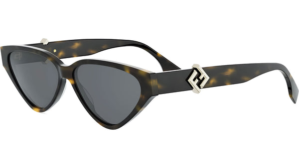 FF Diamonds Havana Cat Eye Sunglasses
