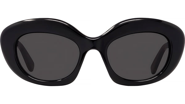Curvy Black Cat Eye Sunglasses