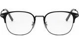 DiorBlackSuitO S23F Black Round Eyeglasses