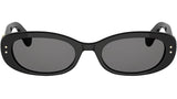 Dior Oblique B1I Black Oval Sunglasses