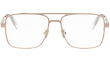 DiorCannageO A1U Rose Gold Geometric Eyeglasses