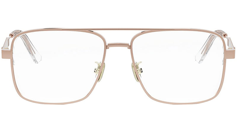 DiorCannageO A1U Rose Gold Geometric Eyeglasses