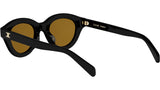 Triomphe Mini Black Round Sunglasses