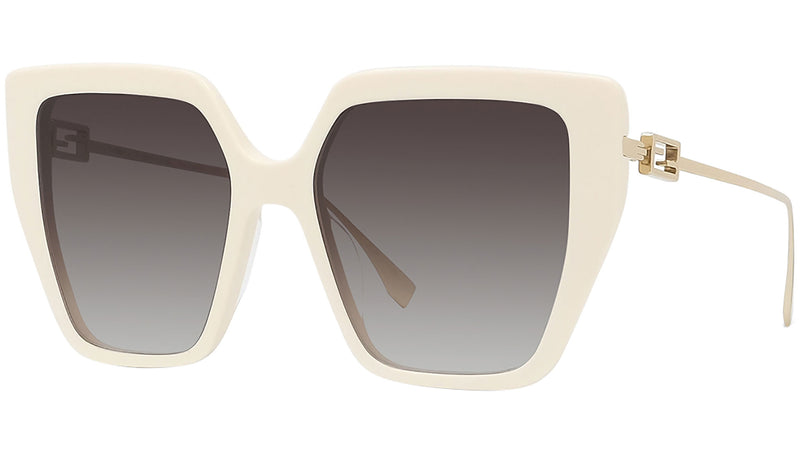 Baguette White Butterfly Sunglasses