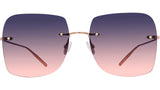 Sharona Gold Square Sunglasses