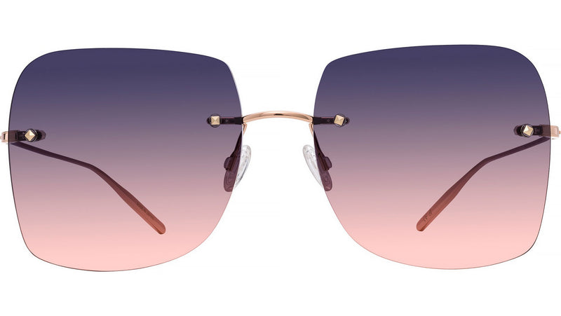 Sharona Gold Square Sunglasses