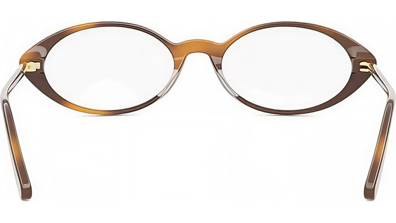 Mini CD O R8I Havana Oval Eyeglasses