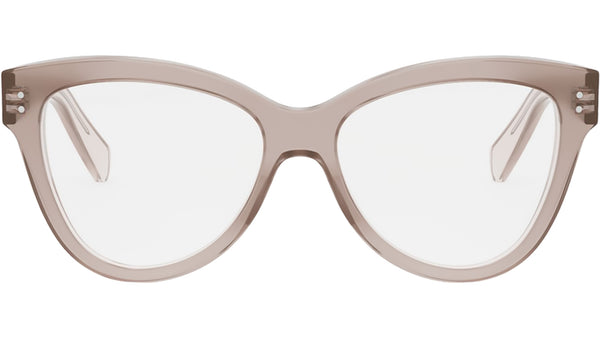 Thin Brown Geometric Eyeglasses