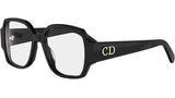 DiorGlowO S3I Black Geometric Eyeglasses