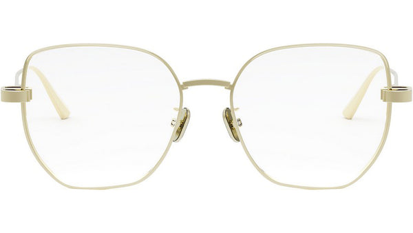 CDiorO S3F Light Gold Geometric Eyeglasses