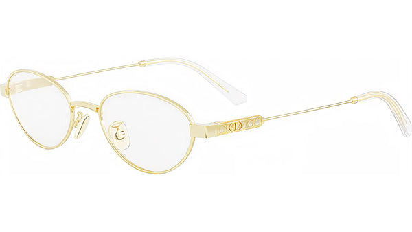 DiorCannageO R1U Gold Oval Eyeglasses