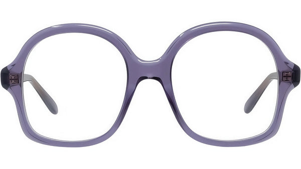 Slim Purple Geometric Eyeglasses