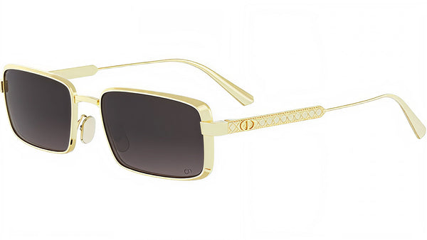 DiorCannage S2U Gold Rectangular Sunglasses