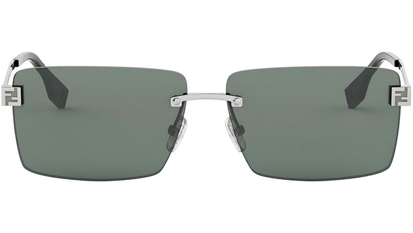 Fendi Sky Silver Rectangular Sunglasses
