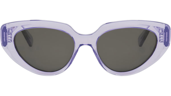 CELINE 3 Dots Transparent Lilac Cat Eye Sunglasses