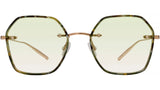 Rhonda Gold Geometric Sunglasses