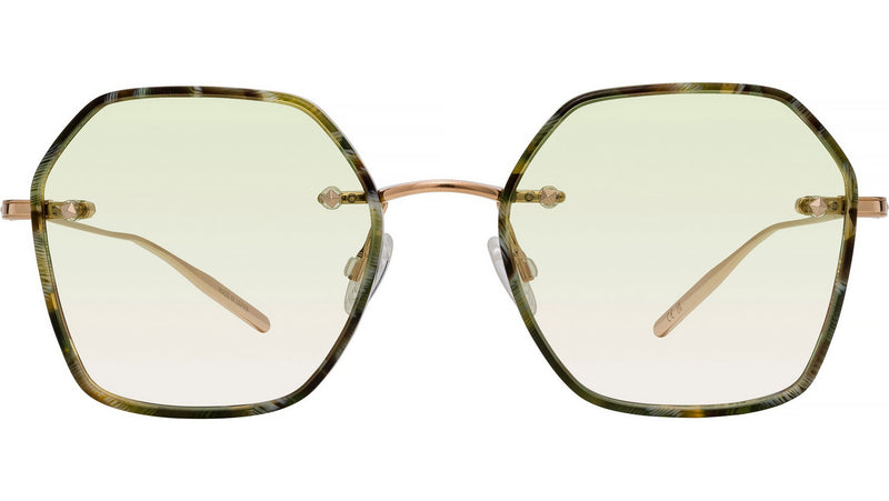 Rhonda Gold Geometric Sunglasses