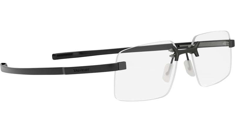Flex Black Geometric Eyeglasses