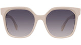 Lettering Pink Square Sunglasses