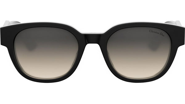 Christian Dior Label R1I Shiny Black Round Sunglasses
